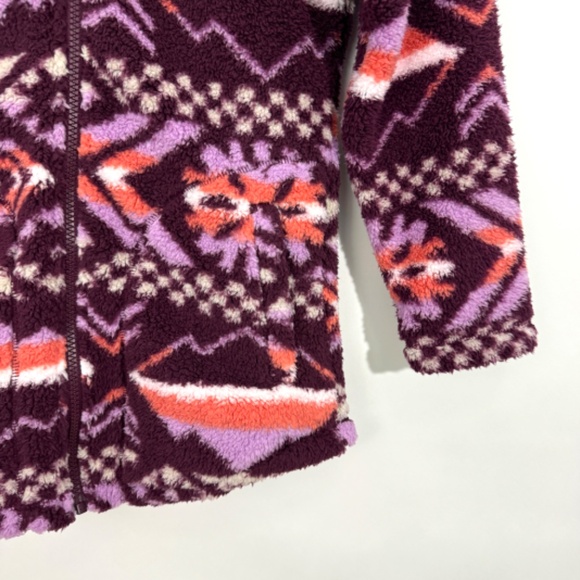 Columbia Girl’s Size Medium 10/12 Marionberry West Bend Full Zip Fleece Jacket - Picture 6 of 7